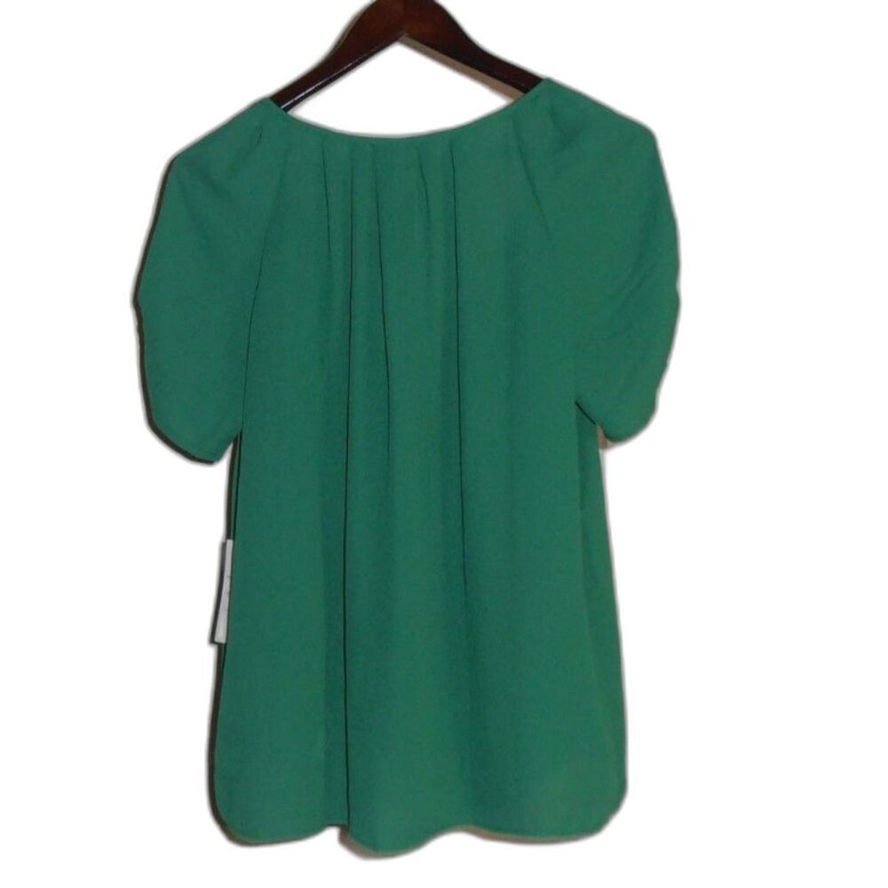 NWT Alice Moon XL Green Blouse Puff Sleeve Lightweight Career Top 🌿 - Picture 3 of 4